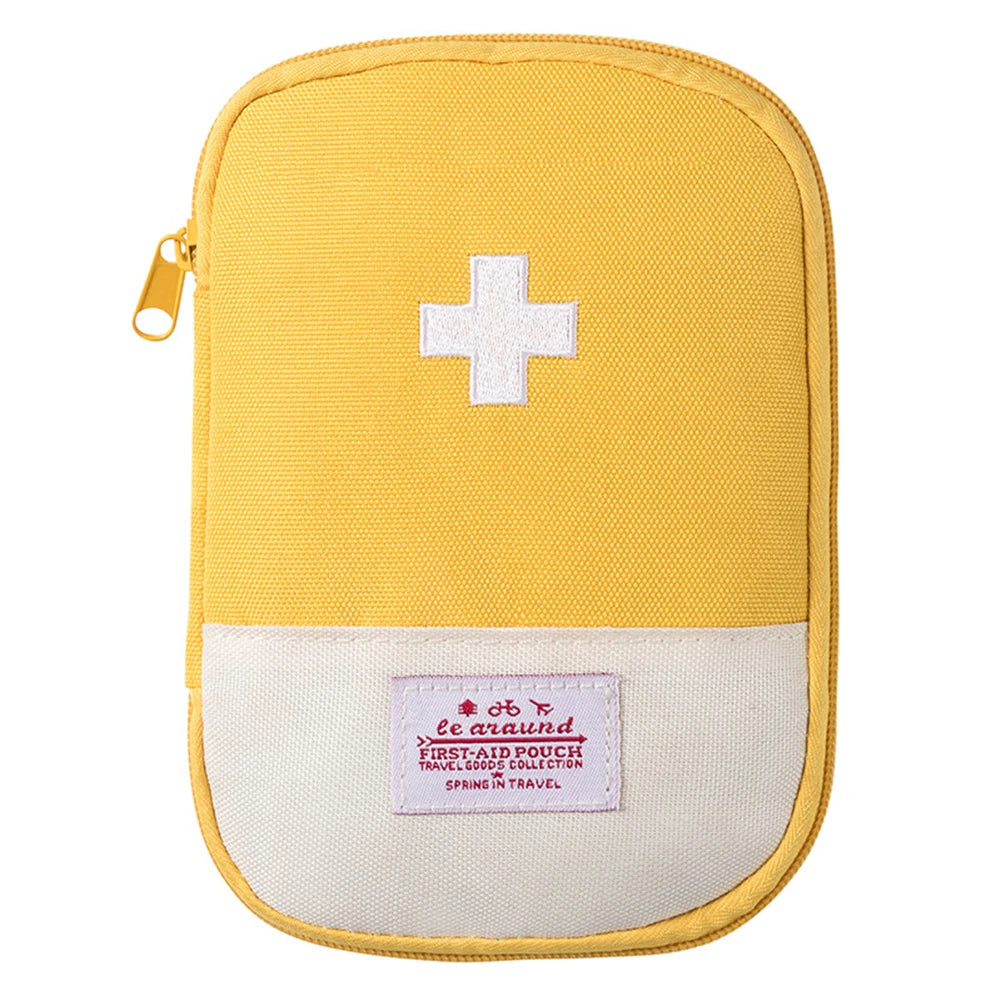 Portable Emergency Medicine Bag – Mini First Aid Kit Storage for Camping & Travel